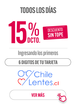 15% de descuento los días en Chilelentes.cl con tarjeta abcvisa
