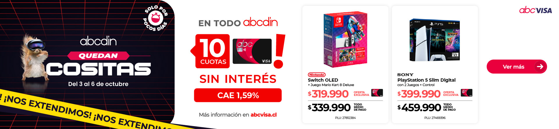 ¡nos extendimos! ofertas en abcdin.cl