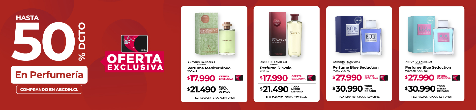 Ofertas en Perfumería en abcdin