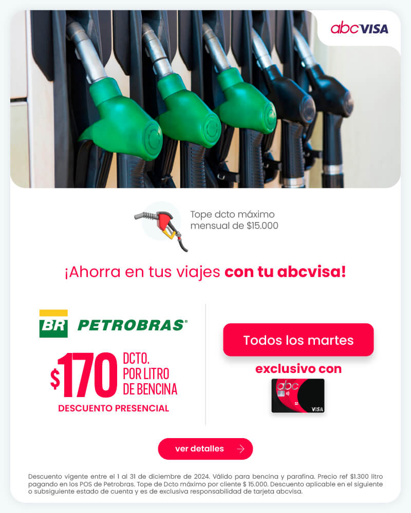 ¡Descuento en Petrobras usando tu tarjeta abcvisa!