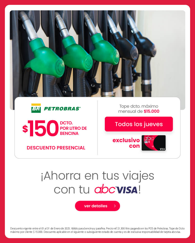 ¡Descuento en Petrobras usando tu tarjeta abcvisa!