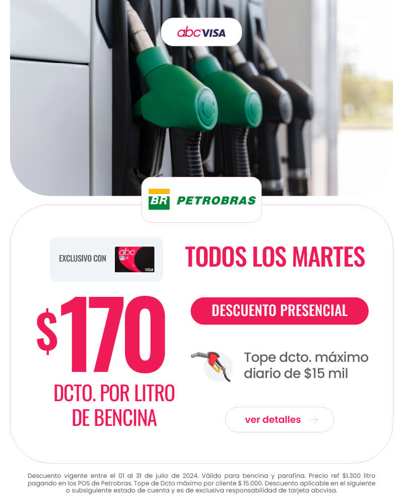 ¡Descuento en Petrobras usando tu tarjeta abcvisa!