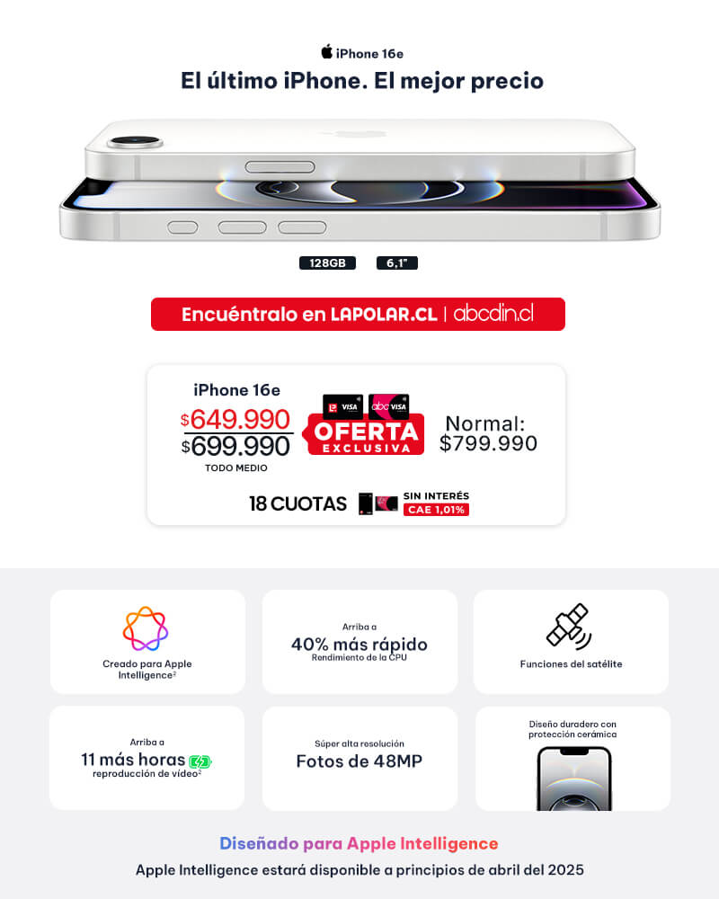 Conoce el último iPhone. El mejor precio