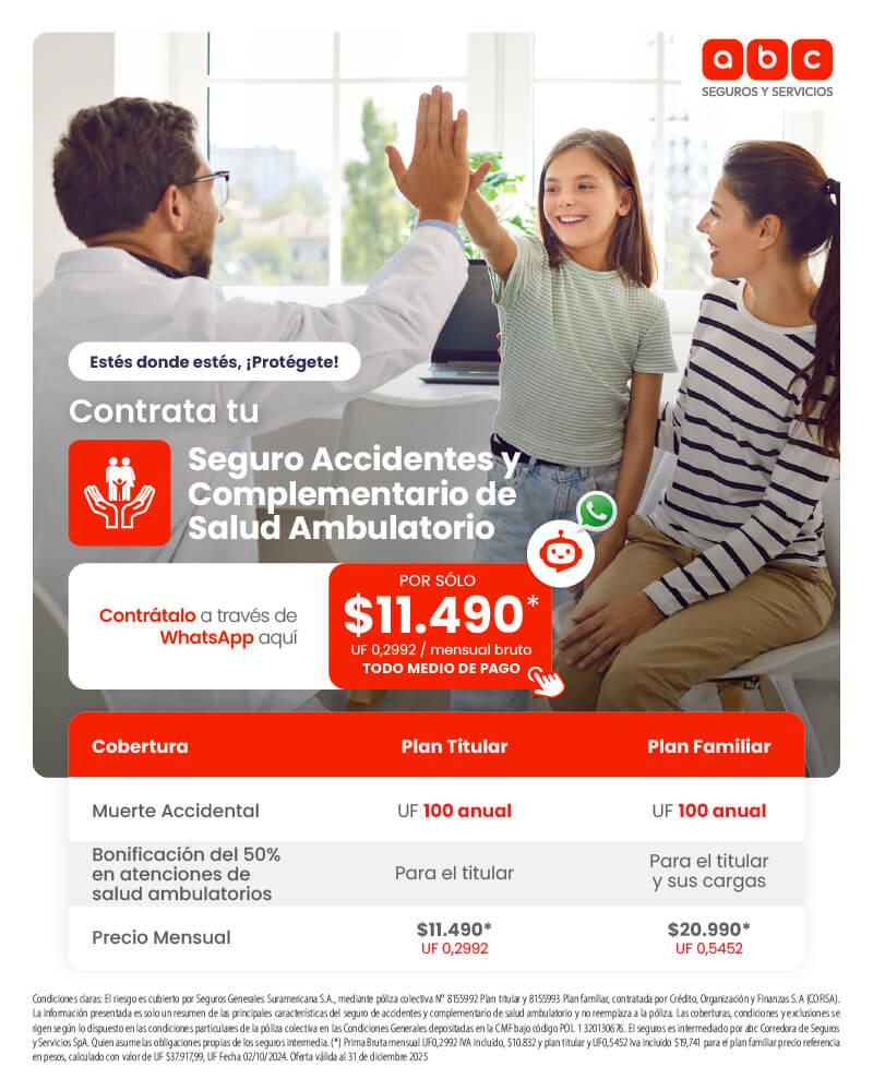 Contrata tu Seguro Accidentes y Complementario Salud Ambulatorio, Conoce más aquí