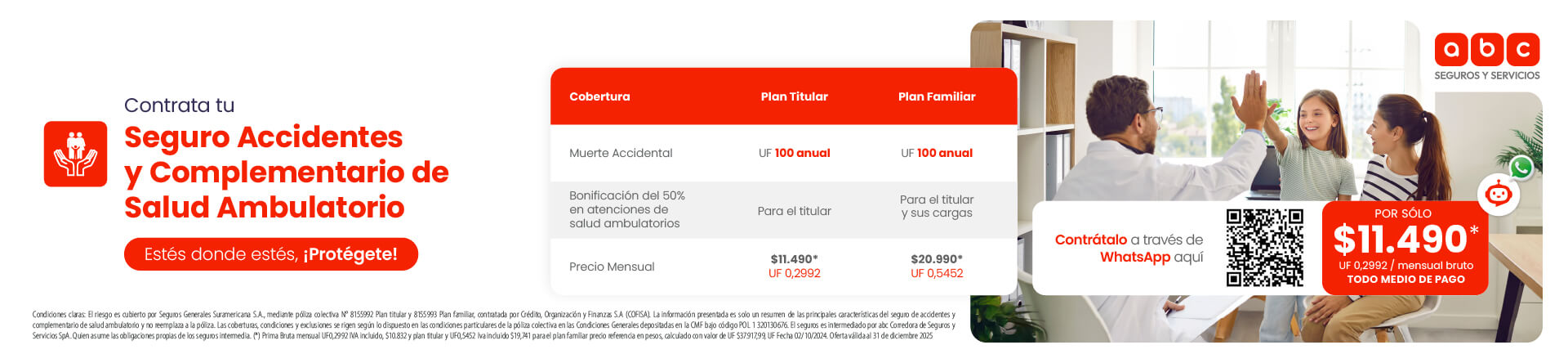Contrata tu Seguro Accidentes y Complementario Salud Ambulatorio, Conoce más aquí