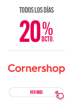 20% de descuento todos los días en Cornershop con tarjeta abcvisa
